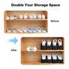 Neprock Shoe Rack Shoe Organizer Space-Saving Storage Shoe Organizer for