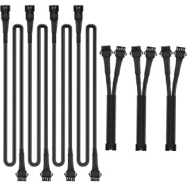 Nilight 4PCS 4 Pin RGB Motorcycles Light Extension Wire 2 Years Warranty