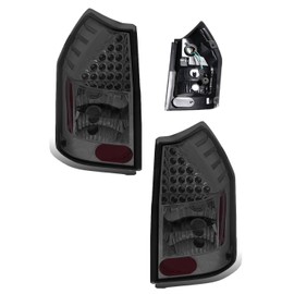 SPPC L.E.D Taillights Smoke Assembly Set For Dodge Magnum - (Pair) Driver Left and Passenger Right Side Replacement