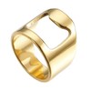 SINLEO Stainless Steel Beer Bar Tool Finger Bottle Opener Ring