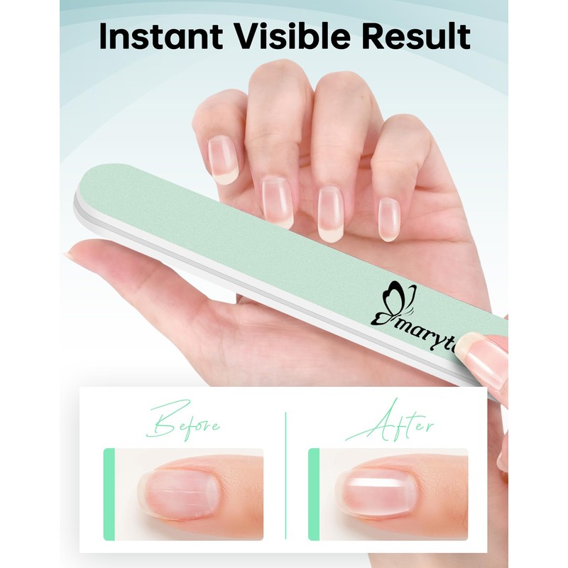 Maryton Nail Buffer and Shine Kit - 10pcs Nail Shine