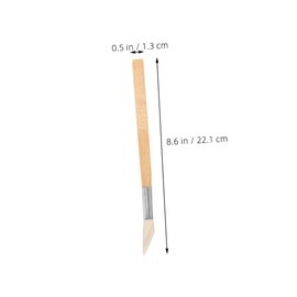 OHPHCALL 2pcs Agate Burnisher with Handle Jewelry Smoothing Tool for Polishing DIY Supplies Comfortable Grip Durable Bamboo Design Precision Cutting and Resistant Performance