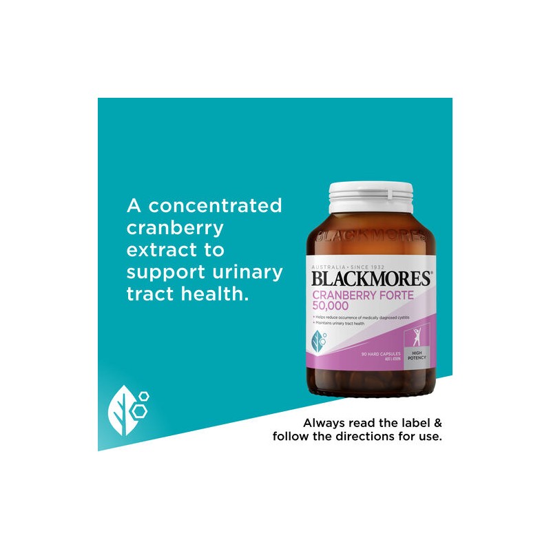 Blackmores Cranberry Forte 50000mg 90 Capsules