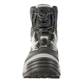 Korkers Women's Darkhorse Boots Hiking, Grey/Aqua, 5