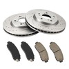PHILTOP Front Brake Pads and Rotors kit Fit for Honda