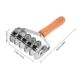 OSALADI Stainless Steel Lattice Cutter Lattice Pie Crust Cutter Pastry Roller Dough Roller Metal Dough Pastry Tool For Biscuits Cookie Pie Pizza