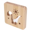 Wood Carving Lamp Dinosaur Hollow Pattern Warm White Light USB