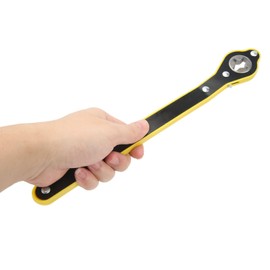 Llave de Gato de Tijera para Automóvil Un par de Llaves de Trinquete para Gato de Automóvil, 13.4 Pulgadas Ahorro de Mano de Obra Llave Ajustable para Gato de Reparación de