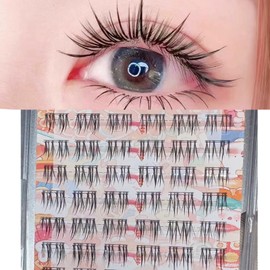 HAPVITAL False Eyelashes, 5 Pairs Natural False Eyelashes, Natural Eyelashes, Ultra Lightweight, DIY at Home, Waterproof, Reusable, Natural, Handmade, Long Lasting, For Everyday Use, Actress Eyelashes