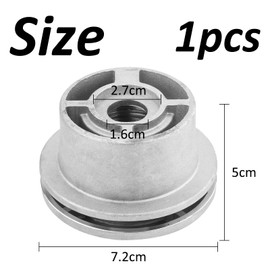 ACTOYS Universal Grass Trimmer Head, ACTOYS Aluminium Mowing Line Head, Aluminium Line Head Grass Trimmer, Double Thread Head for Brush Cutter, Aluminium Grass Mowing Head with 4 Lines for Petrol