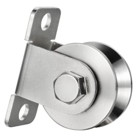 KCNOFNC Pulley with 2 Ball Bearings, V Type Pulley for 12 mm Ropes, Steel Cable, Load Capacity 500 kg, Pack of 1