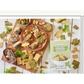 Trader Joe's 2 Packs Trader Joe's Parsley Crackers 5.28 oz Each Pack NEW ITEM