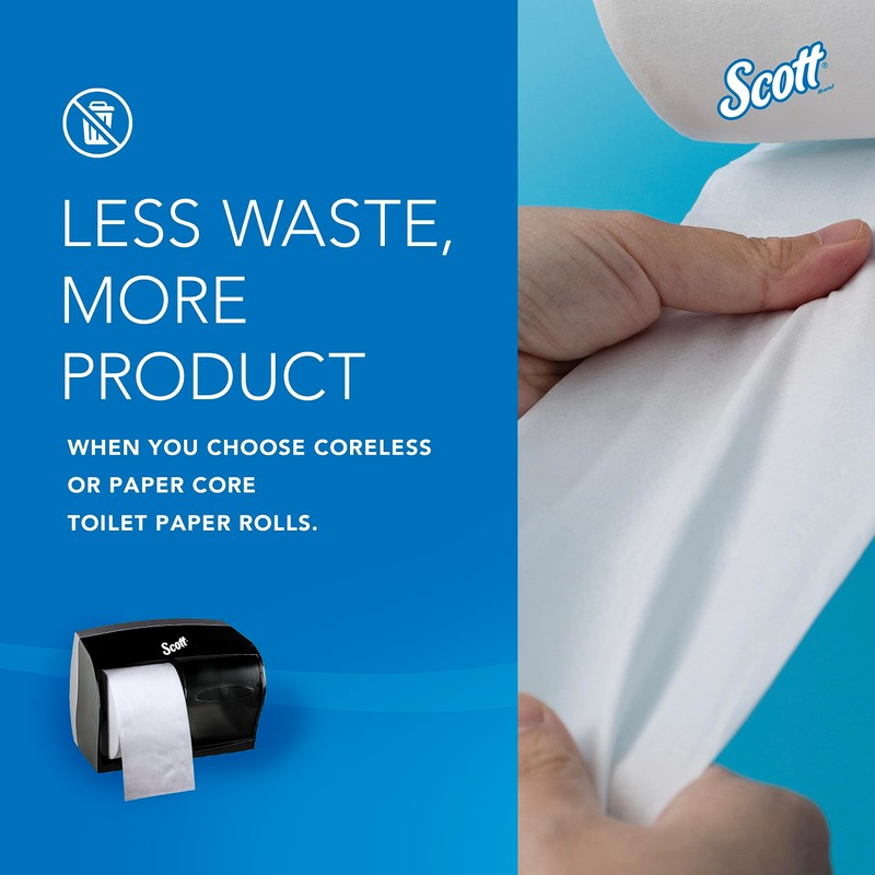 Scott Professional Coreless Standard Roll Toilet Paper Dispenser (09604), Black,