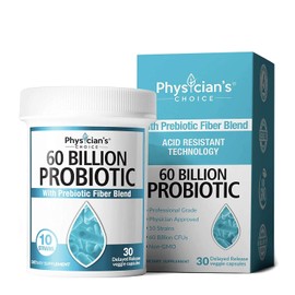 Probiotics 60 Billion CFU - Dr. Approved Probiotics for Women, Probiotics for Men and Adults, Natural, Shelf Stable Probiotic Supplement with Organic Prebiotic, Acidophilus Probiotic, 30 Capsules