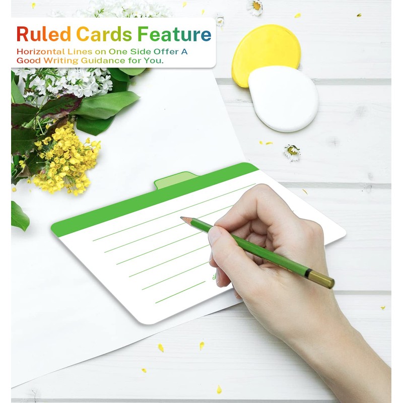 Neando Index Cards Guide Dividers 4x6 inches, The Blank Index