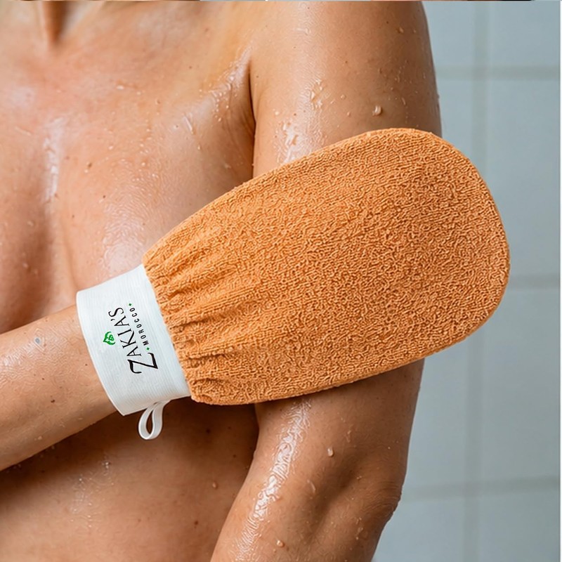 Guante Exfoliante The Original Kessa Beige Doble