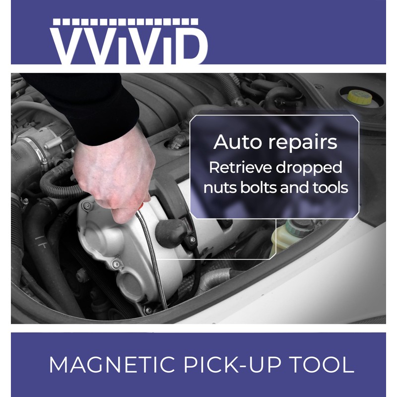 VViViD Magnetic Pick-Up Tool with 3lbs Lifting Capacity - Magnet