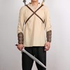 HZMAN Medieval Viking Totem Sword Frog Adjustable PU Leather Double