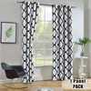 Melodieux Moroccan Fashion Room Darkening Blackout Grommet Curtain for Bedroom