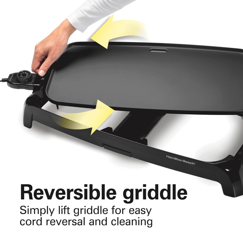 Hamilton Beach 200 Sq. In. Electric Griddle With Adjustable Temperature