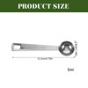 Kichvoe Round Measure Spoon Stainless Steel Teaspoon Scoops 5ml Measuring