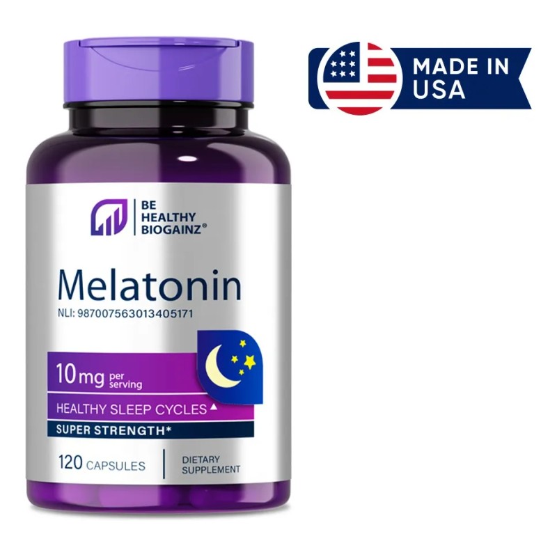 Biogainz Suplemento Descanso 120 Caps Sin Sabor