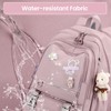 Amythe Girls School Bag, Kids Teens Backpacks with Cute Pendant,