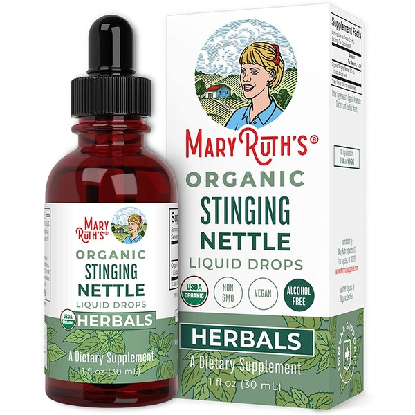 USDA Organic Stinging Nettle Leaf by MaryRuth's | Urtica Dioica Leaf Liquid Herbal | Metabolic & Detox Support | Non-GMO, Vegan, Alcohol Free Tincture,1oz