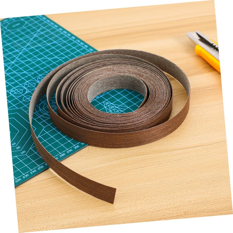 jojofuny Wood Tape 1 Roll Edging Tape for Countertop Veneer