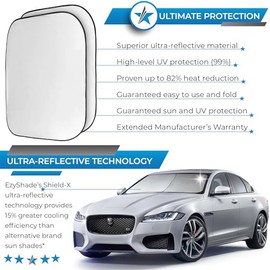 EzyShade Pantalla Solar para Parabrisas Artículo Adicional. Encuentra tu vehículo en la Tabla de Tallas. Las parasoles Plegables para automóviles refl