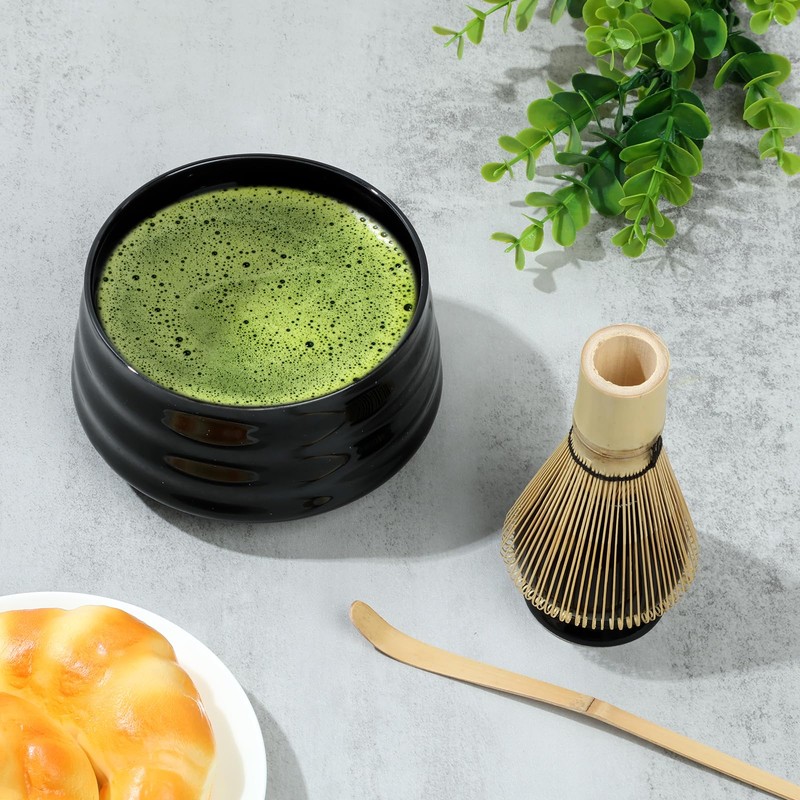 Matcha Whisk Set, Matcha Whisk and Bowl with Pouring Spout,