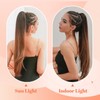 Benehair Real Hair Ponytail Extension, 100% Real Hair Braid Extensions,