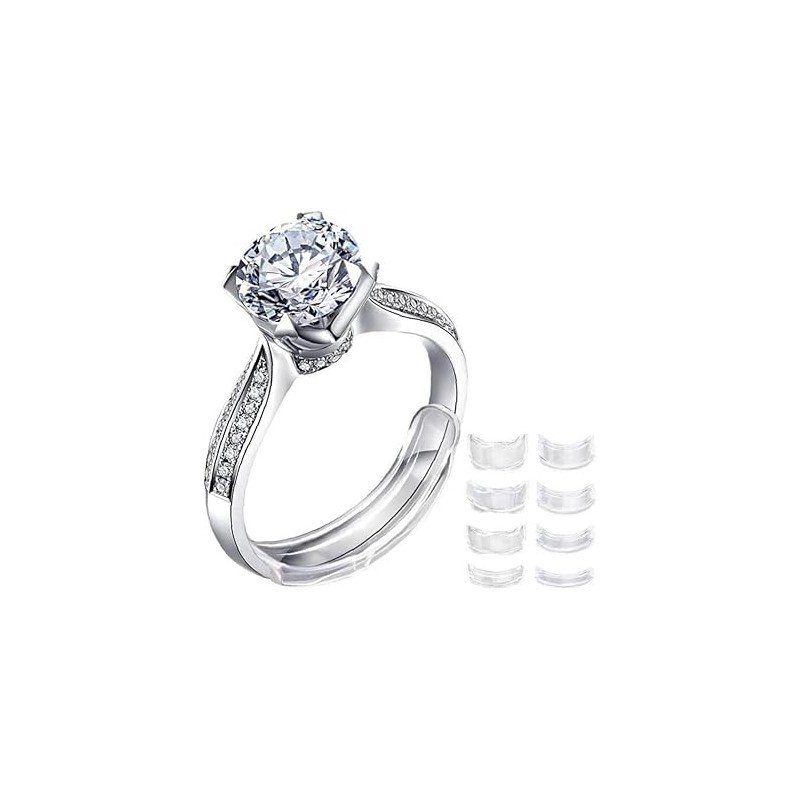 8 Pcs Ring Size Adjuster Invisible Ring Size Adjuster For