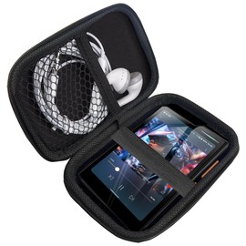 Compatible with HiBy R4 Case, Lamshaw Hard Shell Travel and Storage Case Carrying Case Compatible with HiBy R4 4.7 Inches MP4 MP3 Player (Black)