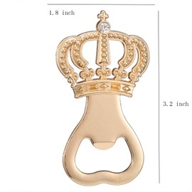Pack of 24 Gold Crown Bottle Opener Wedding Favors,Party Favors for Guest Souvenir Gift for Baby Shower Birthday Party Decorations and Supplies by Layseri (Crown White, 24)
