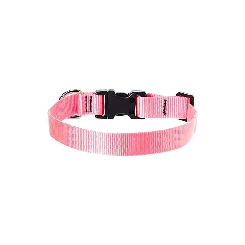 LupinePet Basics 1" Pink 12-20" Adjustable Collar for Medium and