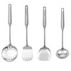 18/8 Stainless Steel Kitchen Utensils Set, 4 PCS 15in Metal