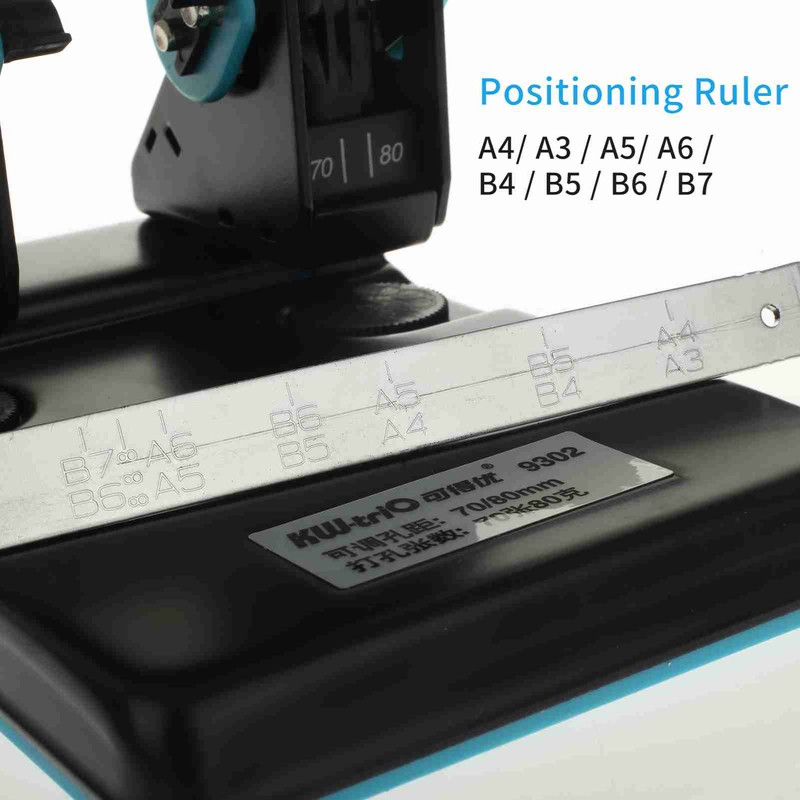 Hole Puncher Adjustable Spacing Metal Structure Double Hole Punch for