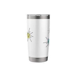 Vintage Franciscan Starburst Dinnerware Atomic Era Stainless Steel Insulated Tumbler