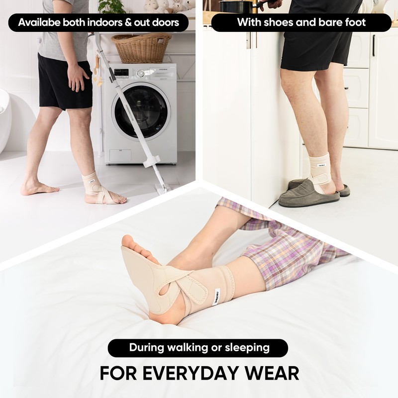 Neofect Drop Foot Ankle Support Drop Foot Brace Adjustable Wrap