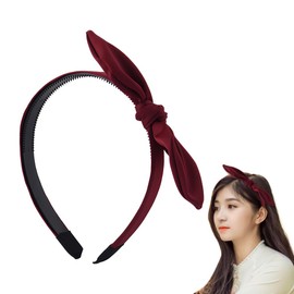 Bowknot Headband Rabbit Ears Headbands for Women Girls Knotted Bow Headband Hairbands for Women's Hair Non Slip Bunny Ears Headbands Cute Bow Hair Accessories for Christmas Birthday Party