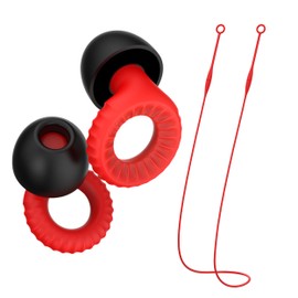 FAHESEIN Ear Plugs for Sleeping, Noise Reduction Earplugs Upgrade with Magnetic Lanyard, Reusable Silicone Earplugs for Concert, Snoring, Travel, Study, Focus, 1 Connector Cord & 4 Sizes Ear Tips