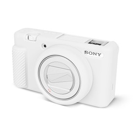 Rieibi ZV-1F Tasche, weiche Silikon Schutzhülle für Sony ZV1F ZV-1F Vlog Kamera & ZV-1 Mark II Kamera, Hülle für Sony ZV1F / ZV-1 II/ZV-1M2 - Weiß