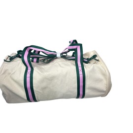 Victoria's Secret Pink Canvas Duffle Sports Bag Color Beige New