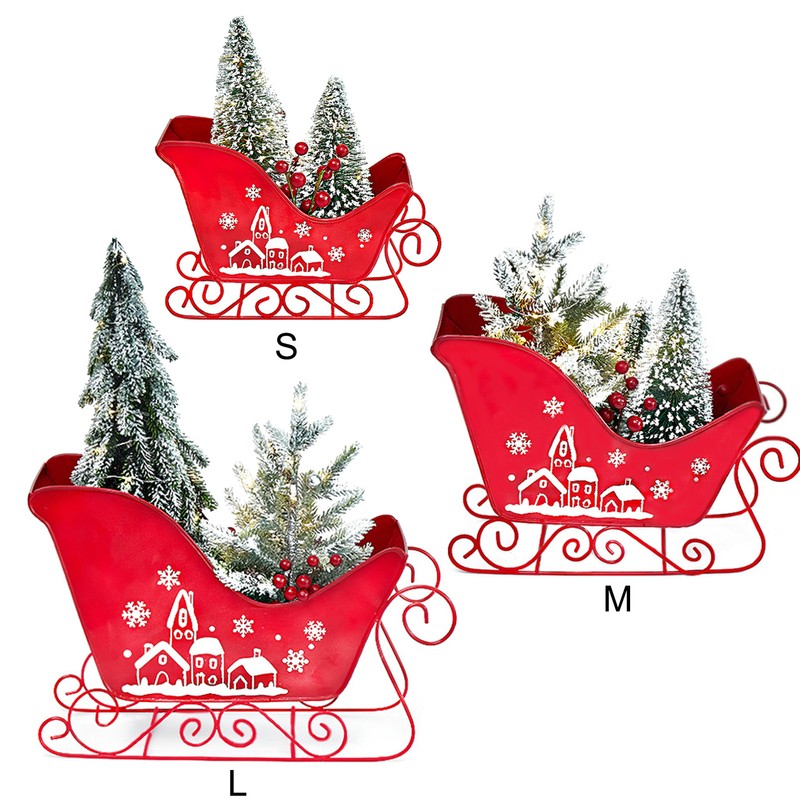 Mini Elk Sled Decoration Christmas Decorations Sleigh Car