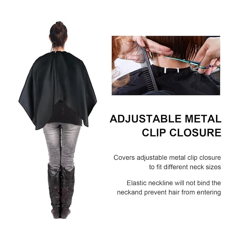 Professional Waterproof Hair Cutting Cape with Adjustable Neckline Salon Cape