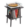 Adult Pop Chalkboard Top Record Player Stand, 50+ Vinyl Storage,