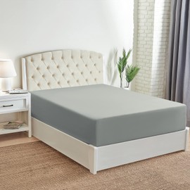 Mellanni Extra Deep Pocket Twin XL Fitted Sheet - Iconic Collection Bedding Sheets - Soft & Cooling Sheets with up to 21 inch Deep Pocket -Fade & Stain Resistant - 1 PC (Twin XL, Spa Mint)