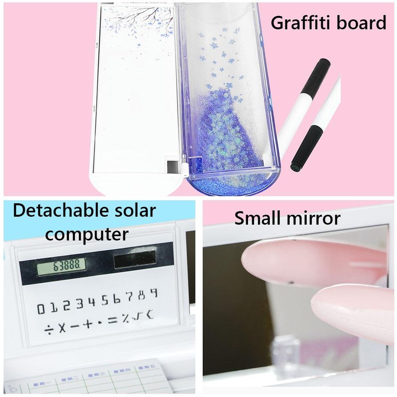 Quicksand Pencil Box Magnetic Clasp Exquisite Intelligent Password Quicksand Pencil