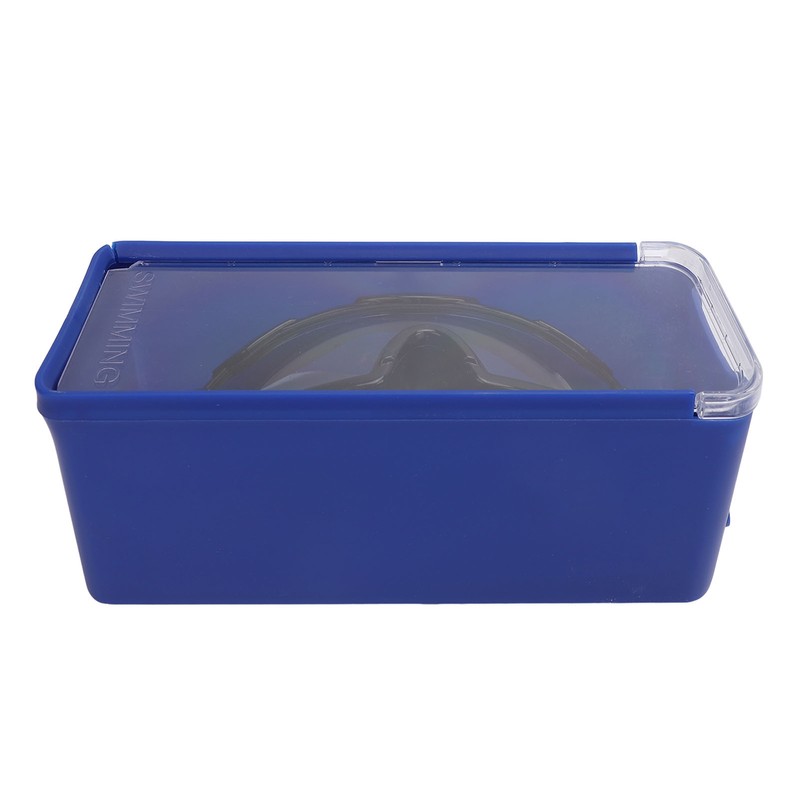 Swim Goggles with Earplugs PC Silicone Clear Lens Wide View